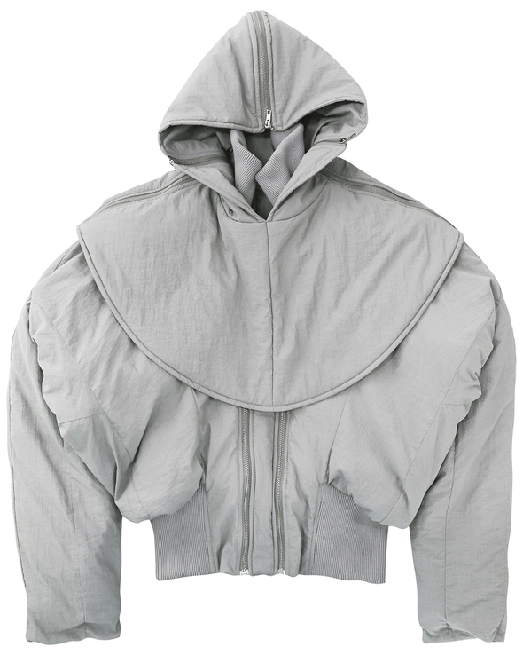 PROTAGONIST HOODED PUFFER JACKET (GREY)
