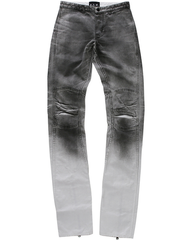 DENIM BIKER PANT (WHITE)