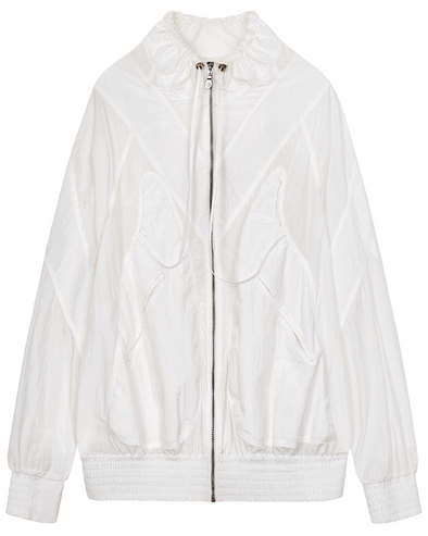 MOCK NECK JACKET (WHITE)