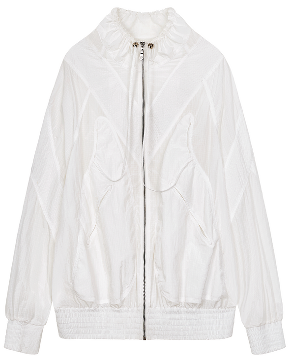 MOCK NECK JACKET (WHITE)