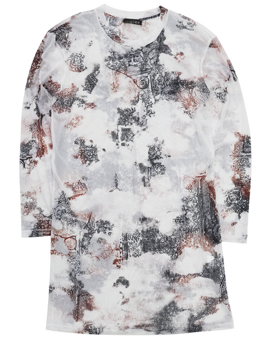 BURIN MESH TUNIC (WHITE/MULTI)