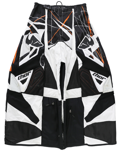 MOTO EIDE LEGGED LONG PANTS (WHITE/BLACK) RADD LOUNGE 限定