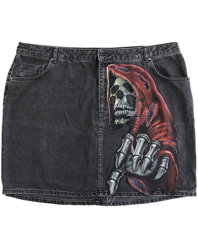 SKULL SHORT SKIRT 1 (BLACK) RADD LOUNGE 限定