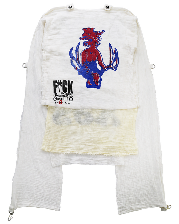 MUSLIN TOP LONGSLEEVE (SEX/WHITE) RADD LOUNGE 限定