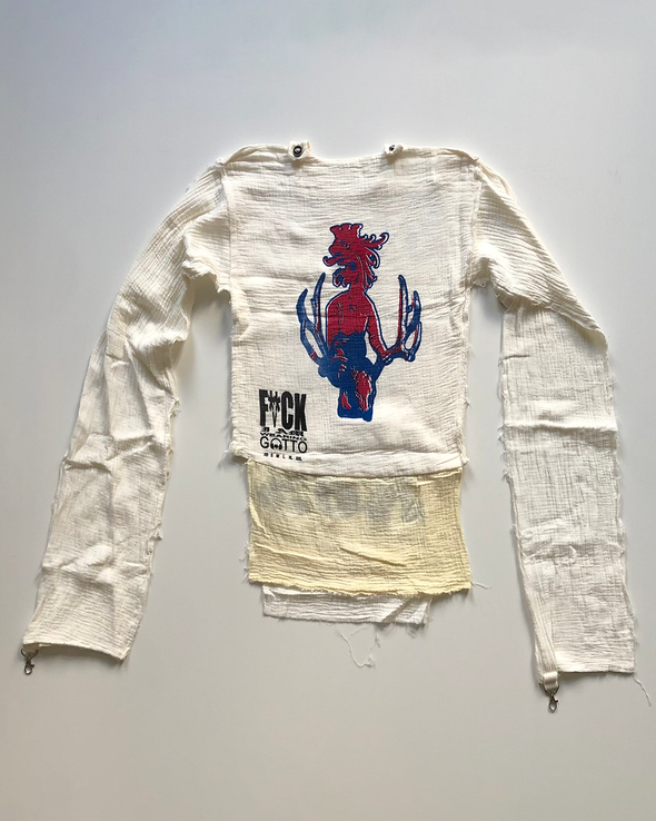 MUSLIN TOP LONGSLEEVE (SEX/WHITE) RADD LOUNGE 限定