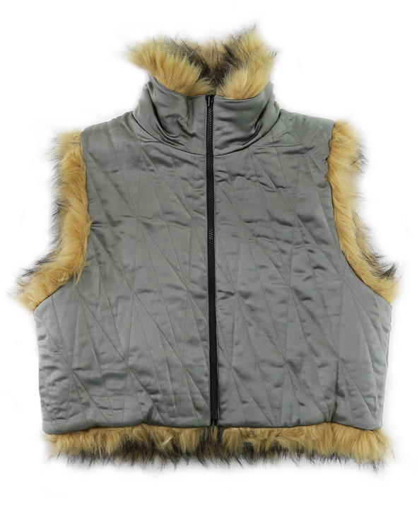 FUR VEST (BROWN)
