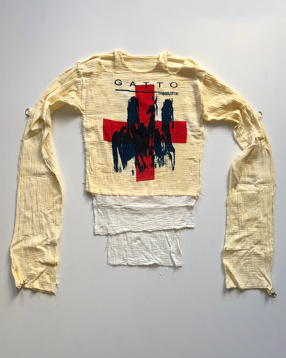 MUSLIN TOP LONGSLEEVE (CROSS 3) RADD LOUNGE 限定