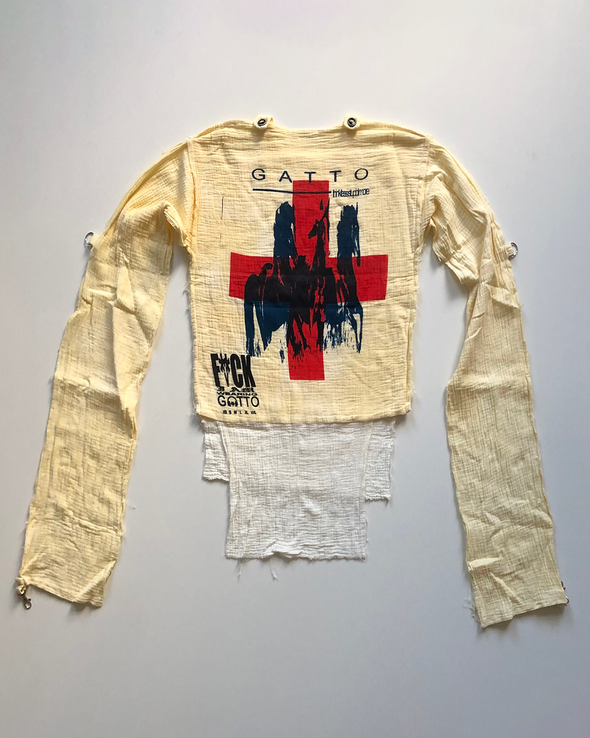 MUSLIN TOP LONGSLEEVE (CROSS 3) RADD LOUNGE 限定