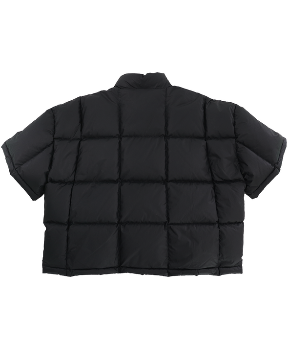 QUILTED PULLOVER (BLACK)