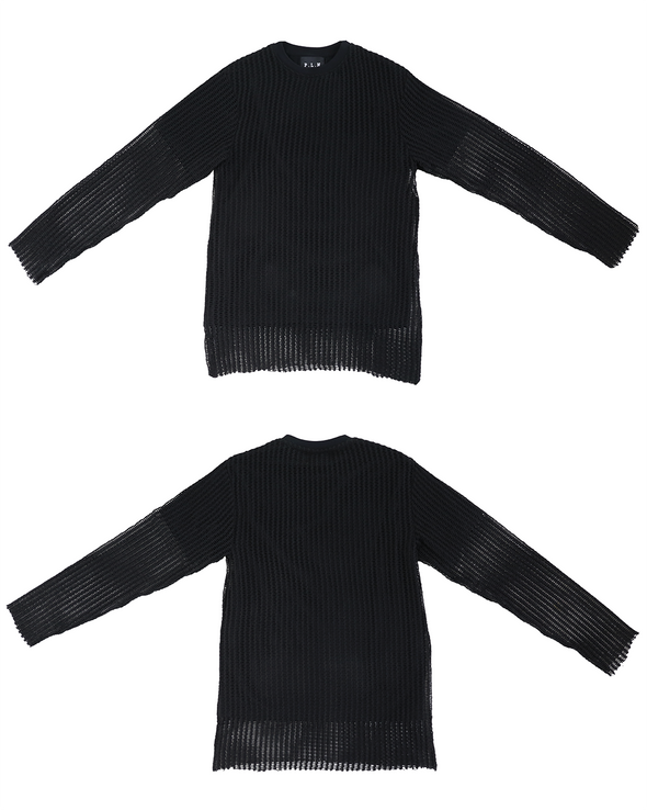 MESH LAYER T-SHIRT (BLACK)