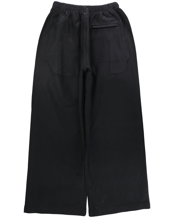 COATED SWEAT PANTS (BLACK)