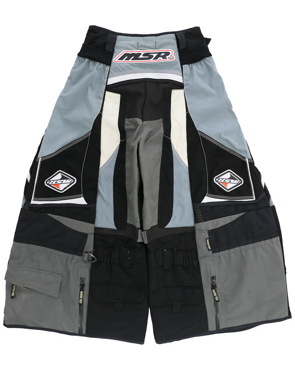 MOTO EIDE LEGGED LONG PANTS (GREY/KHAKI) RADD LOUNGE 限定