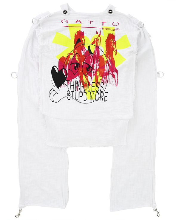 MUSLIN TOP LONGSLEEVE (VIVA GATTO LE) RADD LOUNGE 限定