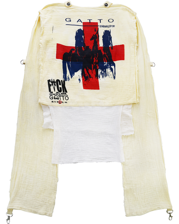 MUSLIN TOP LONGSLEEVE (CROSS 3) RADD LOUNGE 限定