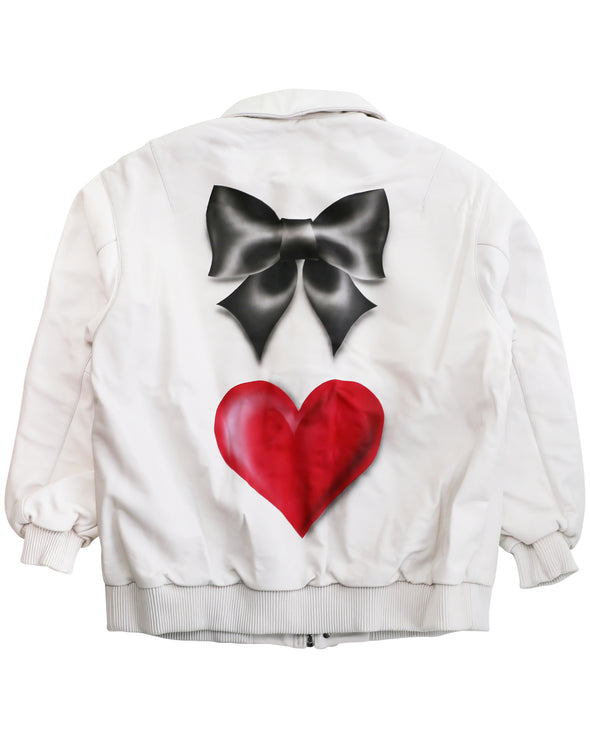 AIR BRUSHED "LUCKY" JACKET (WHITE) RADD LOUNGE 限定