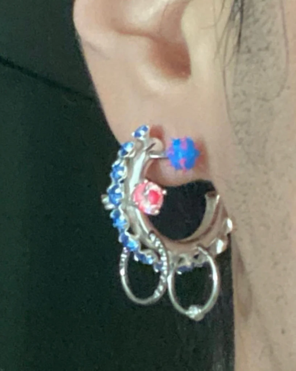 EARRING EARRING 4 GEMS (N/A)