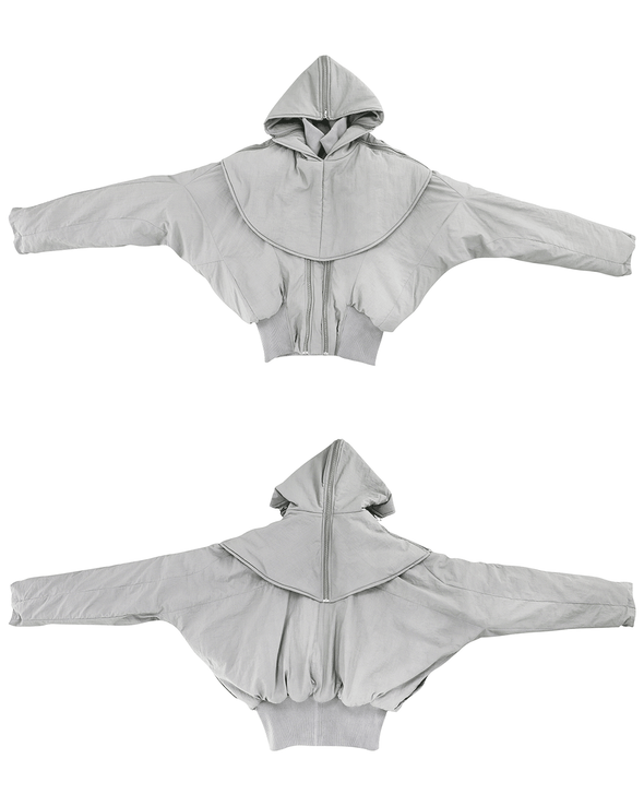 PROTAGONIST HOODED PUFFER JACKET (GREY)