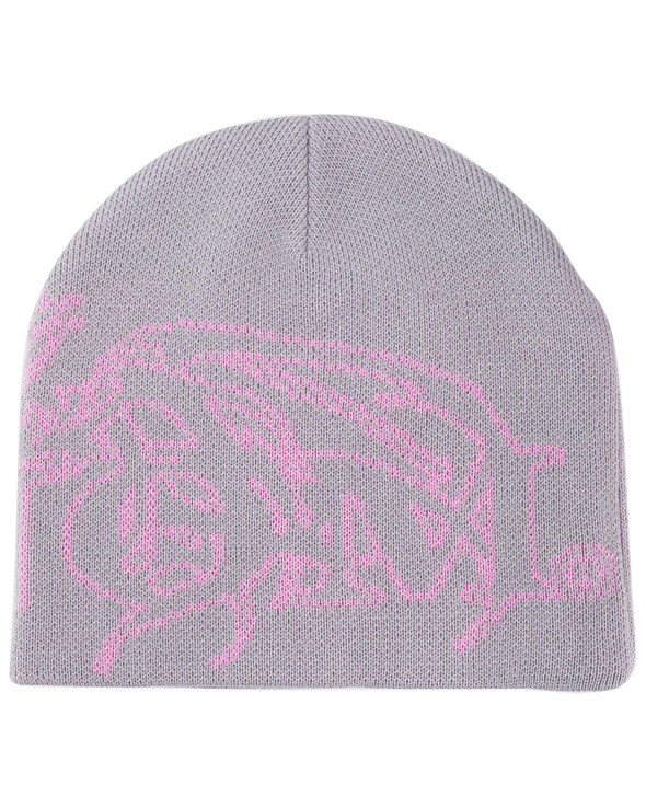 DRAGON LOGO BEANIE VOL.1 (GREY/PINK)