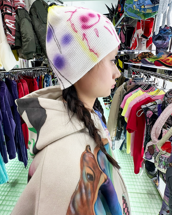 DEEPSEA BEANIE 2 (YELLOW/PURPLE) RADD LOUNGE 限定