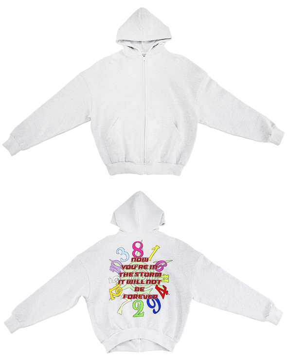 IN THE STORM ZIP HOODIE (GREY) RADD LOUNGE 限定