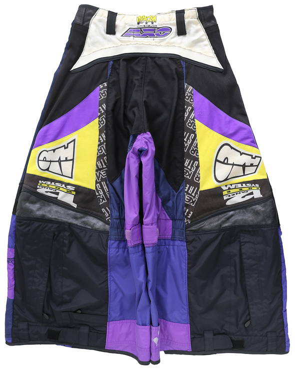 MOTO EIDE LEGGED LONG PANTS (PURPLE/NAVY) RADD LOUNGE 限定