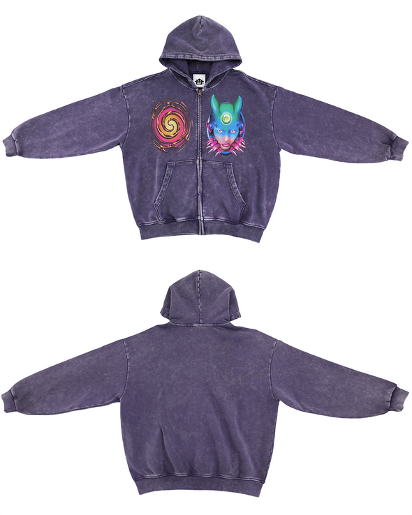 24 BOXY HOODIE JACKET (LILAC) RADD LOUNGE 限定