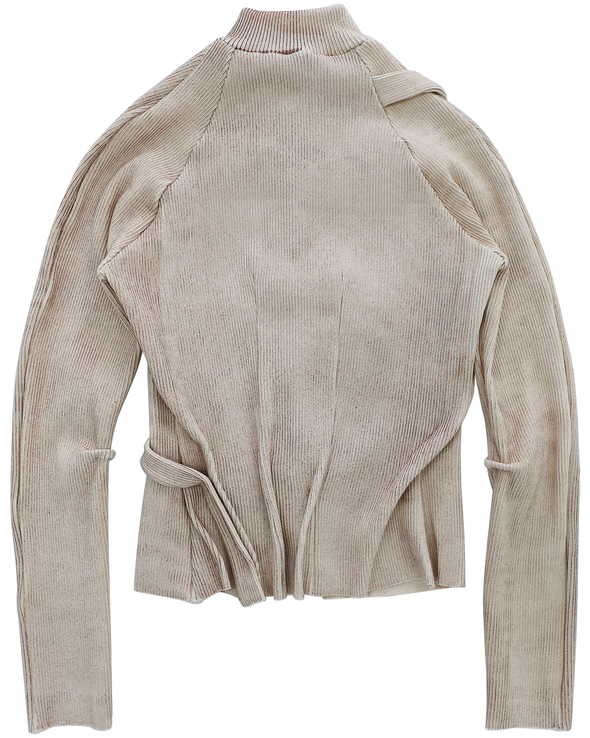 COUMBA CARDIGAN (BEIGE WITH BRONZE)