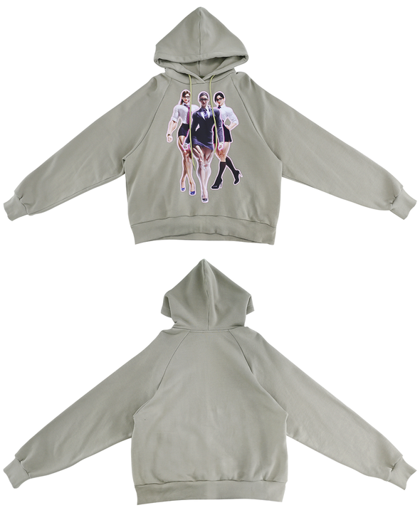 MUSCLE 3 GIRL HOODIE (CONCRETE) RADD LOUNGE 限定