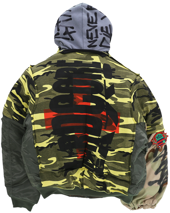 HARDCORE JACKET WITH HOODIE (YELLOW CAMO) RADD LOUNGE LIMITED