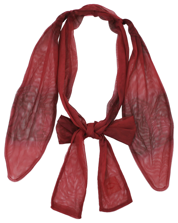 MESH BUNNY EARS TIE ON (BLOOD RED)
