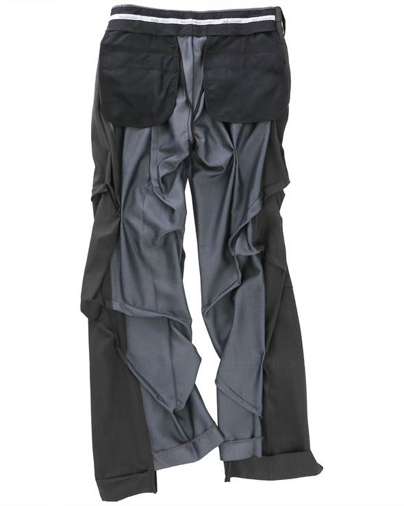 NOIR PANTS (BLACK/GREY) RADD LOUNGE 限定