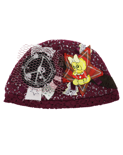 STAR PEACE BEANIE (PLUM) RADD LOUNGE 限定