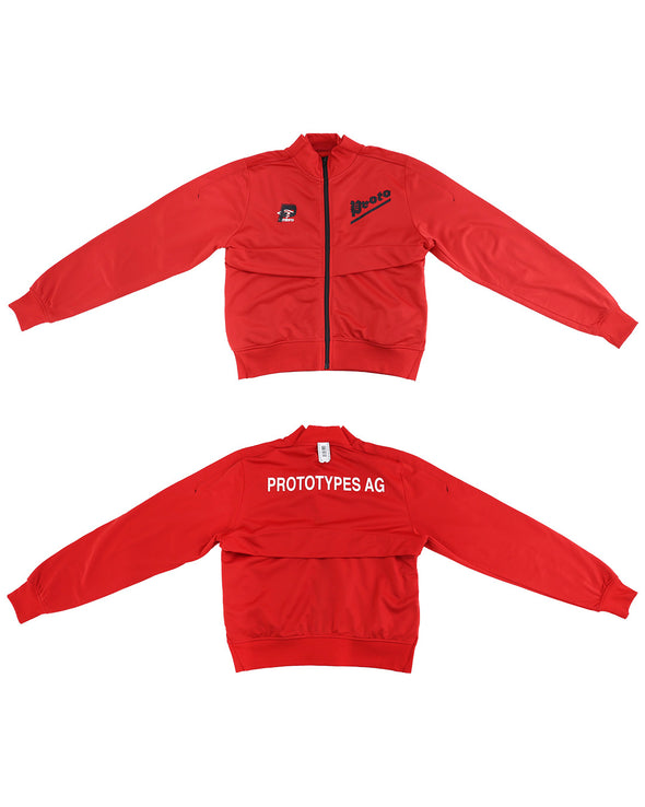 PROTOTYPES / プロトタイプス - CROPPED TRACKSUIT JACKET (RED/BLACK prototypes トラックジャケット
