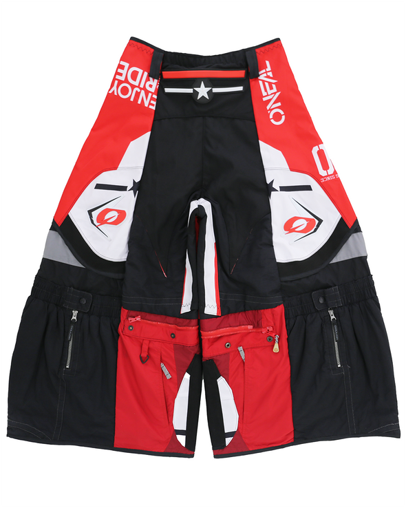 MOTO EIDE LEGGED LONG PANTS (RED/WHITE) RADD LOUNGE 限定