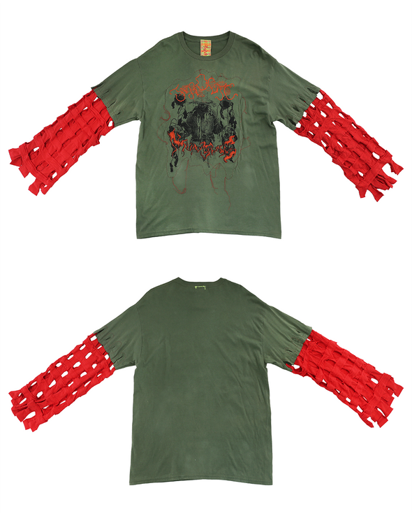 MUN SING FROLIC LONG SLEEVE (ARMY GREEN/RED) RADD LOUNGE 限定