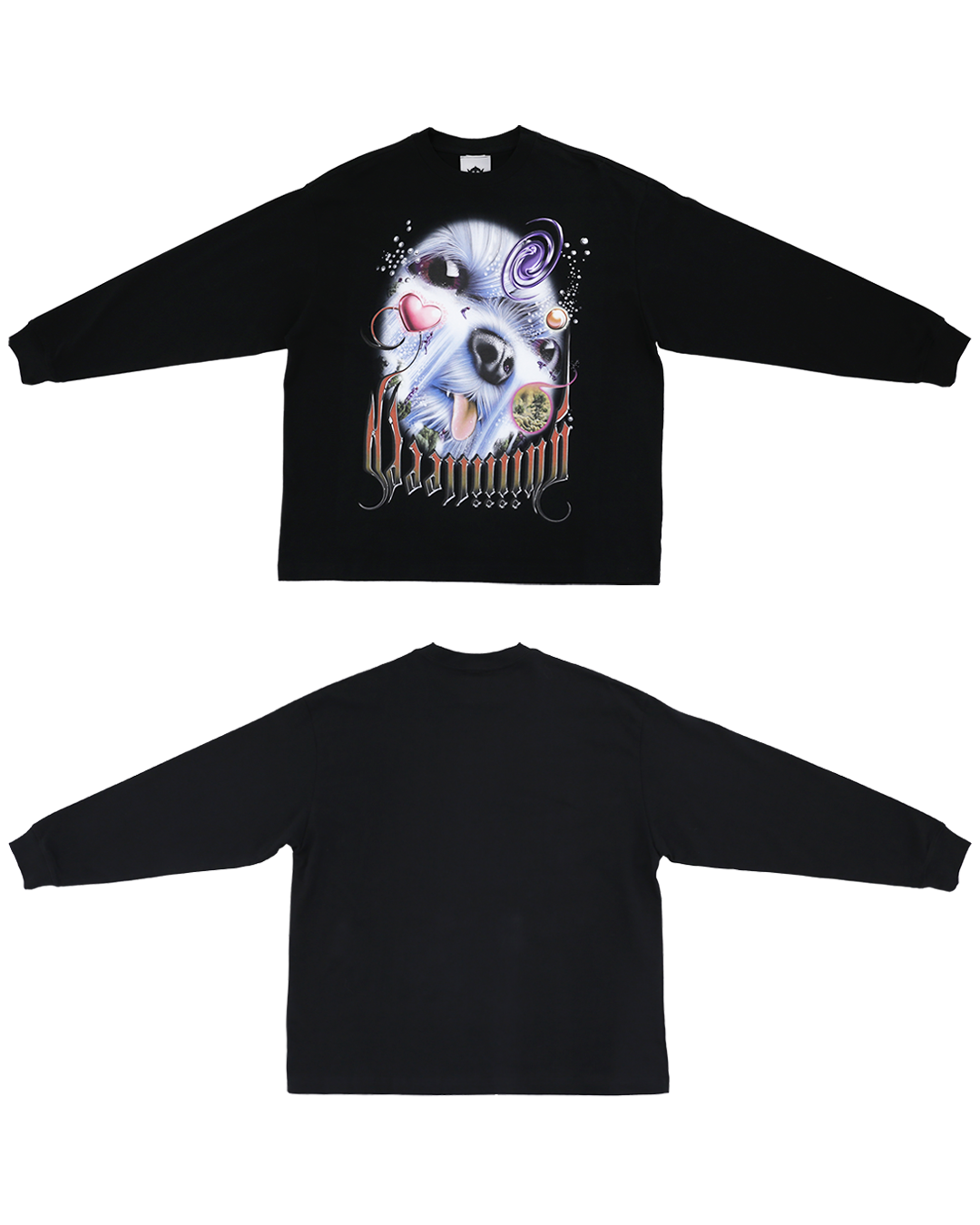 GUIIIILLEEEE - 20 OVERSIZE LS T-SHIRT (BLACK) RADD LOUNGE LIMITED