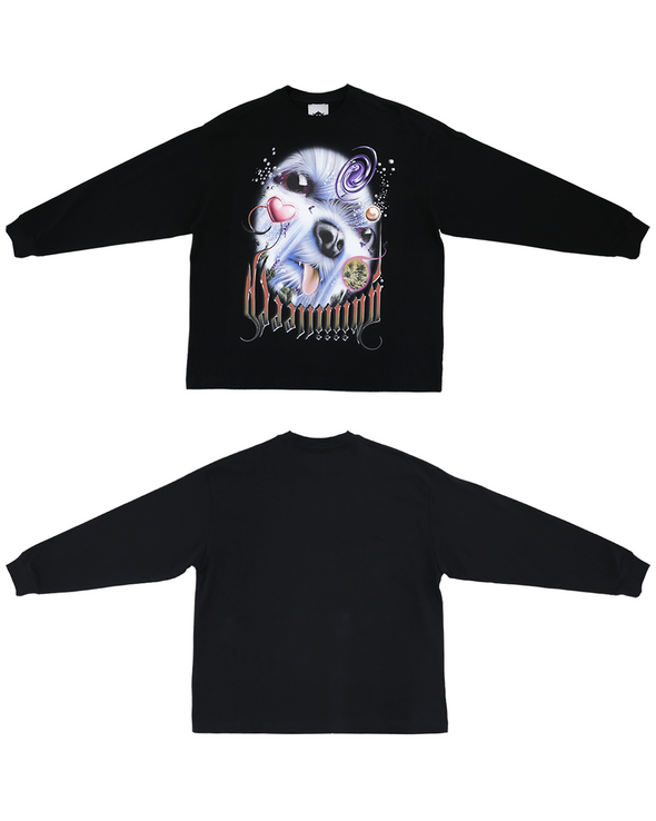 20 OVERSIZE LS T-SHIRT (BLACK) RADD LOUNGE 限定