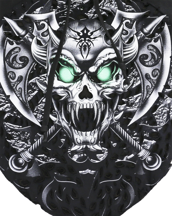 SKULL NO SLEEVE HOODIE 2 (BLACK) RADD LOUNGE LIMITED