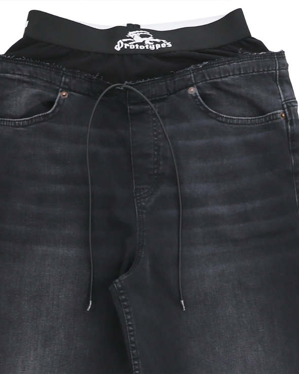 WAISTBAND DENIM REG (BLACK)