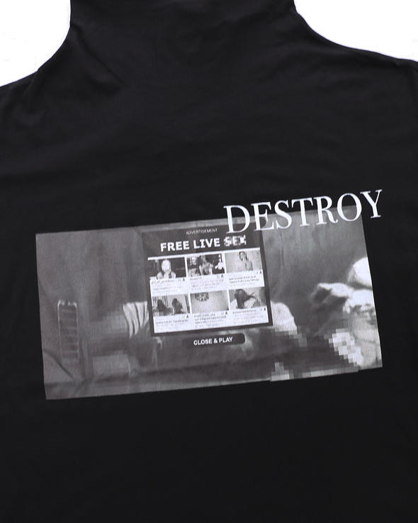 DESTROY TOP (BLACK)