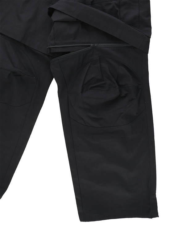 DOUBLE CARGO TROUSERS (BLACK)