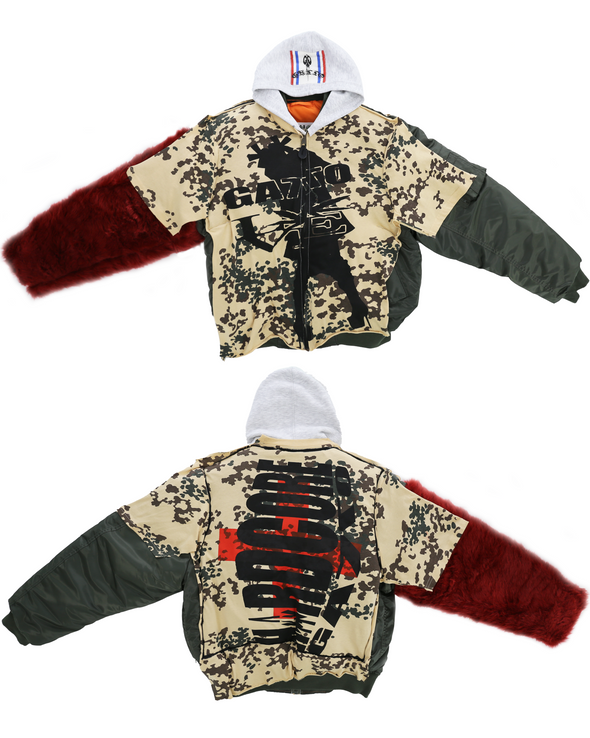 HARDCORE JACKET WITH HOODIE (DIGITAL CAMO) RADD LOUNGE LIMITED
