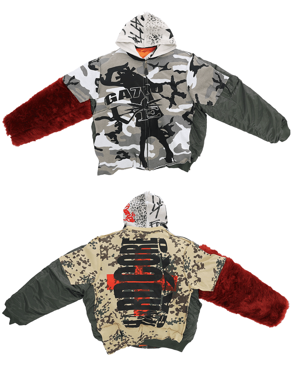HARDCORE JACKET WITH HOODIE (DOUBLE CAMO) RADD LOUNGE 限定