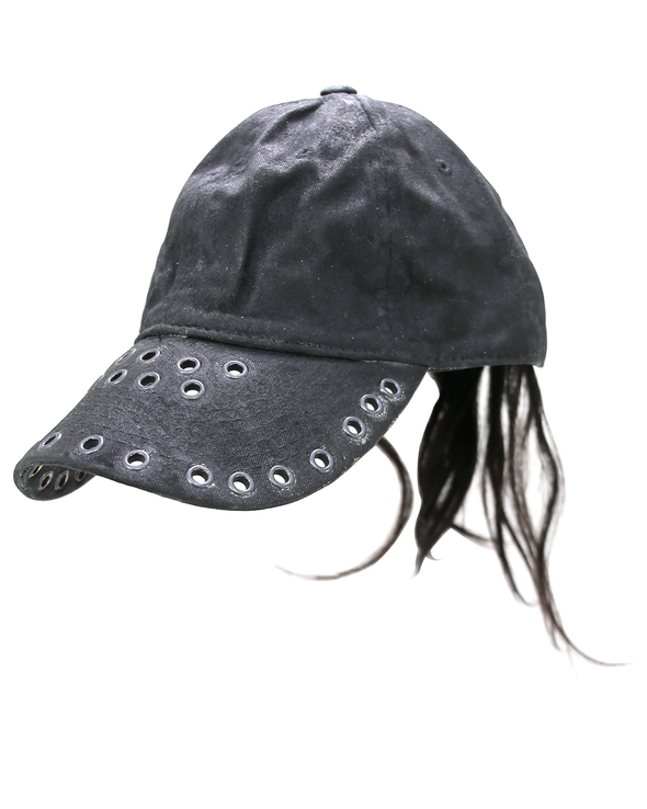 BLACK HAIR CAP (BLACK)