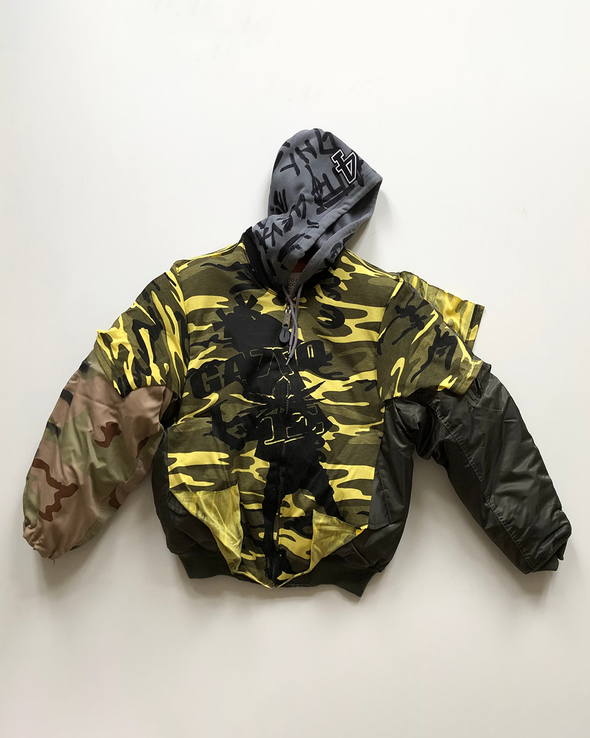 HARDCORE JACKET WITH HOODIE (YELLOW CAMO) RADD LOUNGE LIMITED
