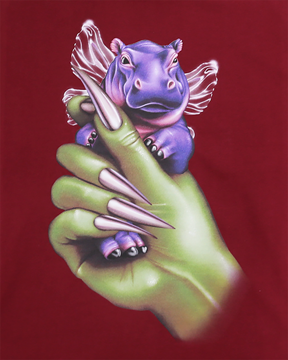 26 OVERSIZE LS T-SHIRT (WINE) RADD LOUNGE 限定