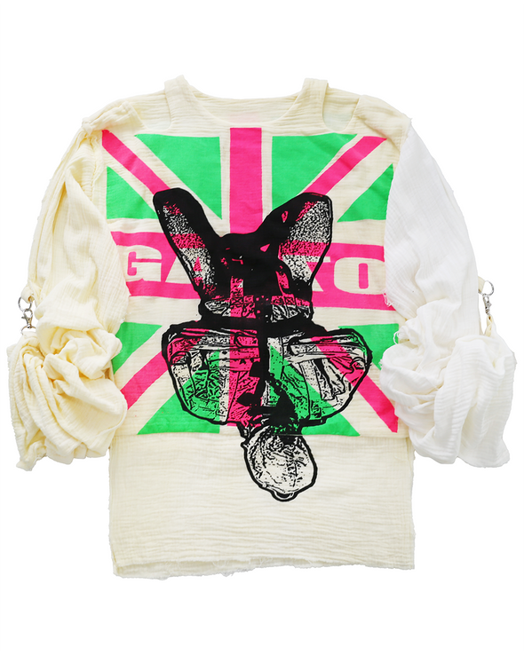 MUSLIN TOP LONGSLEEVE (UNION JACK 3) RADD LOUNGE 限定