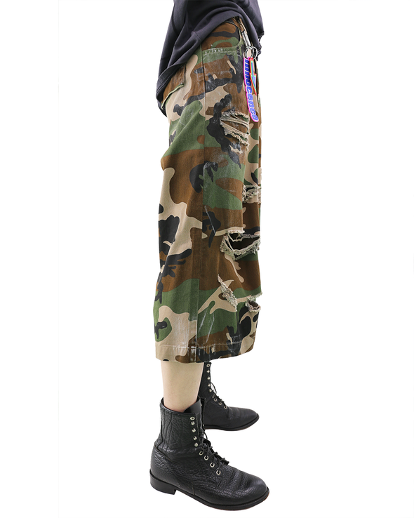 3/4 DAMAGED CAMO PANTS (CAMO) RADD LOUNGE 限定