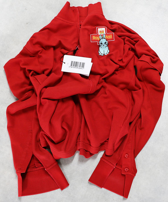 PROTOTYPES - CUT UP POLO ZIP UP JACKET (RED2)