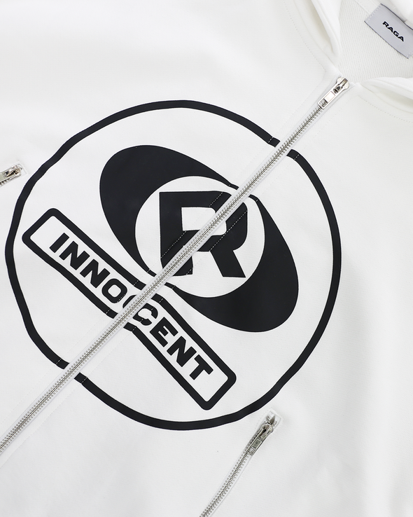 WHITE APHEX ZIPPER (WHITE)